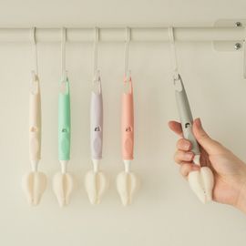 [Lieto Baby] 5 Piece Nipple Bottle Brushes Cleaner-Made in Korea